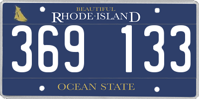 RI license plate 369133