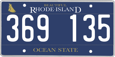 RI license plate 369135