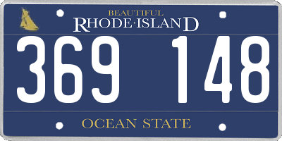 RI license plate 369148