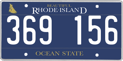 RI license plate 369156