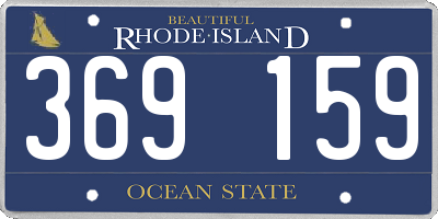 RI license plate 369159