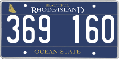 RI license plate 369160