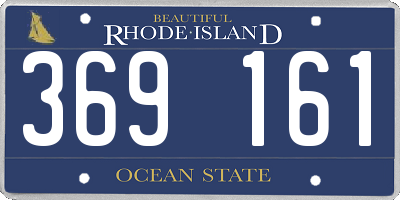 RI license plate 369161