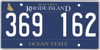 RI license plate 369162