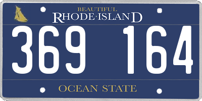 RI license plate 369164