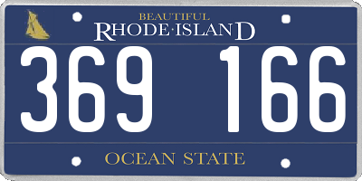 RI license plate 369166