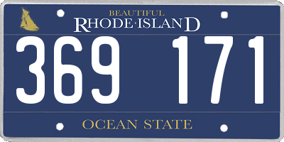 RI license plate 369171