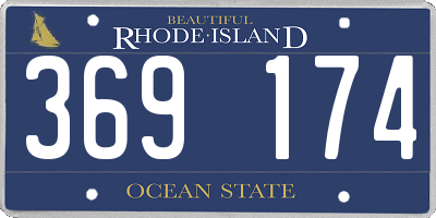 RI license plate 369174