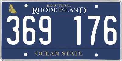 RI license plate 369176
