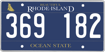 RI license plate 369182