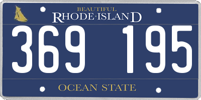 RI license plate 369195