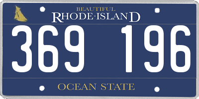 RI license plate 369196