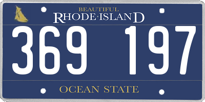 RI license plate 369197