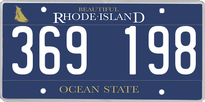 RI license plate 369198