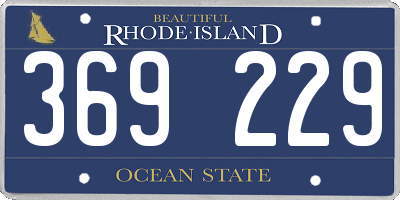 RI license plate 369229