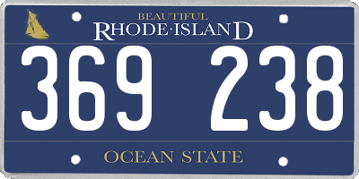 RI license plate 369238