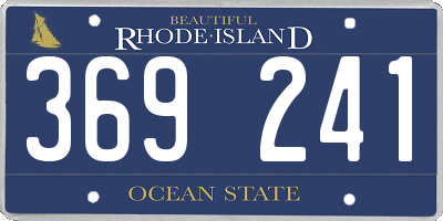 RI license plate 369241