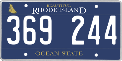 RI license plate 369244
