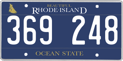 RI license plate 369248