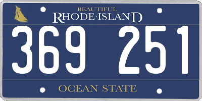 RI license plate 369251
