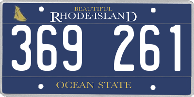 RI license plate 369261