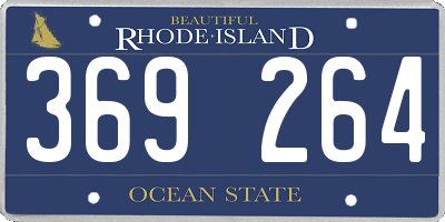 RI license plate 369264
