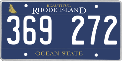 RI license plate 369272