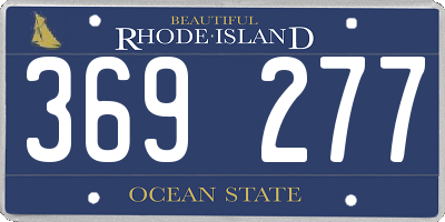 RI license plate 369277
