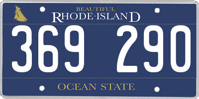 RI license plate 369290
