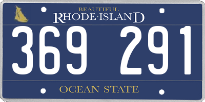 RI license plate 369291