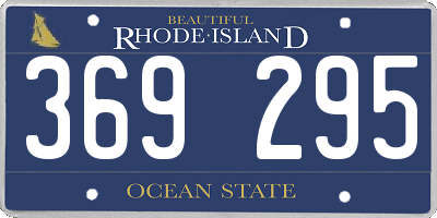 RI license plate 369295