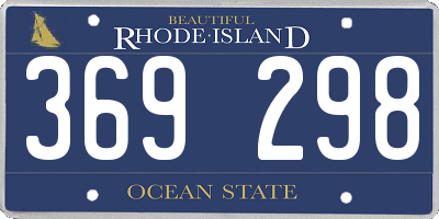RI license plate 369298