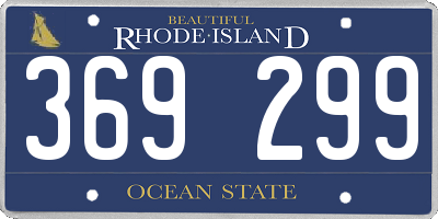 RI license plate 369299