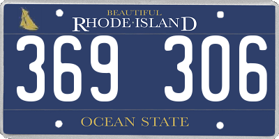 RI license plate 369306