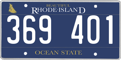 RI license plate 369401