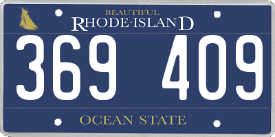 RI license plate 369409