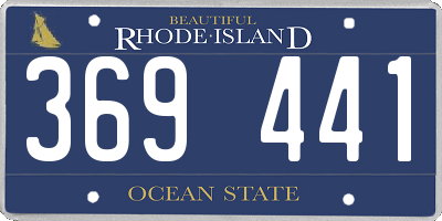 RI license plate 369441