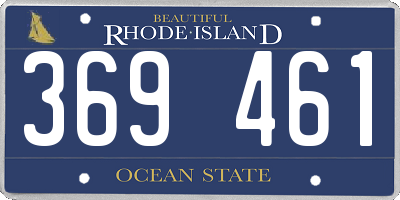 RI license plate 369461