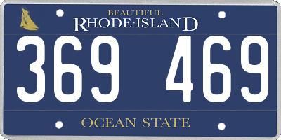 RI license plate 369469