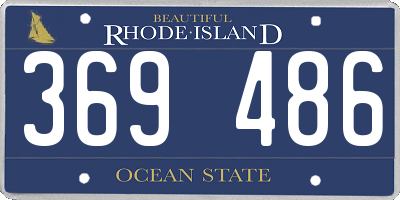 RI license plate 369486