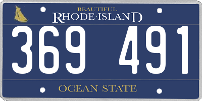 RI license plate 369491