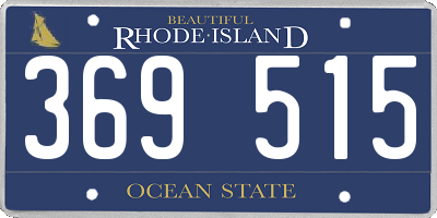 RI license plate 369515