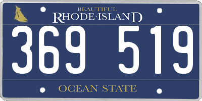 RI license plate 369519