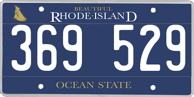 RI license plate 369529