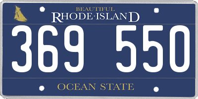 RI license plate 369550