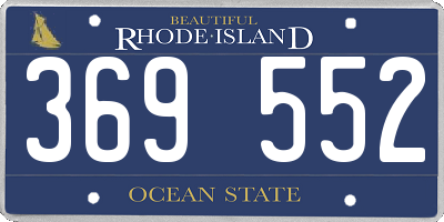 RI license plate 369552