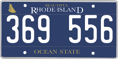 RI license plate 369556