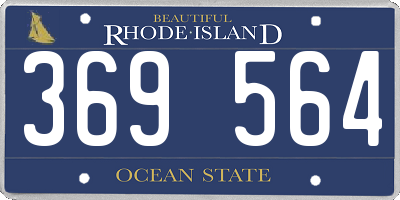 RI license plate 369564