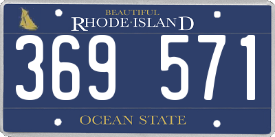 RI license plate 369571
