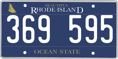 RI license plate 369595